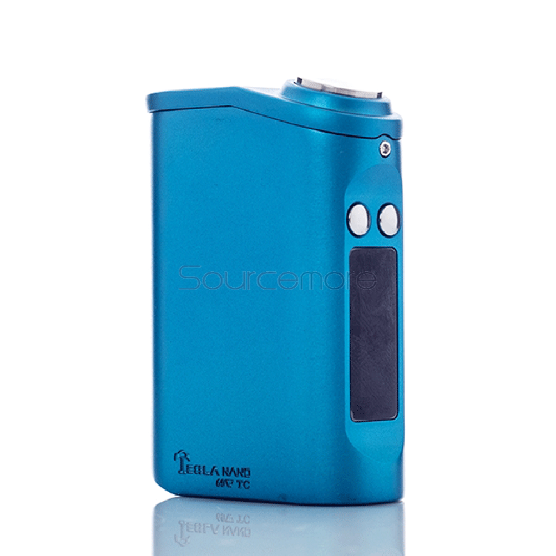 Tesla Nano TC 60W Variable Wattage Mod Support Ni/Ti 3600mah Internal Battery 510 Spring Loaded Connection-Blue
