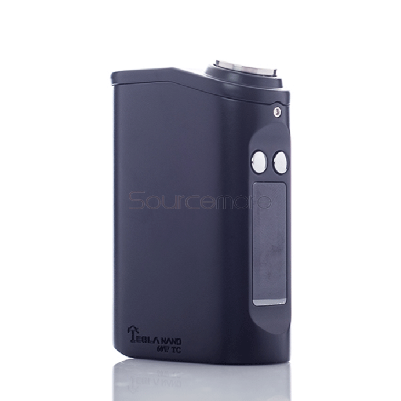 Tesla Nano TC 60W Variable Wattage Mod Support Ni/Ti 3600mah Internal Battery 510 Spring Loaded Connection-Black