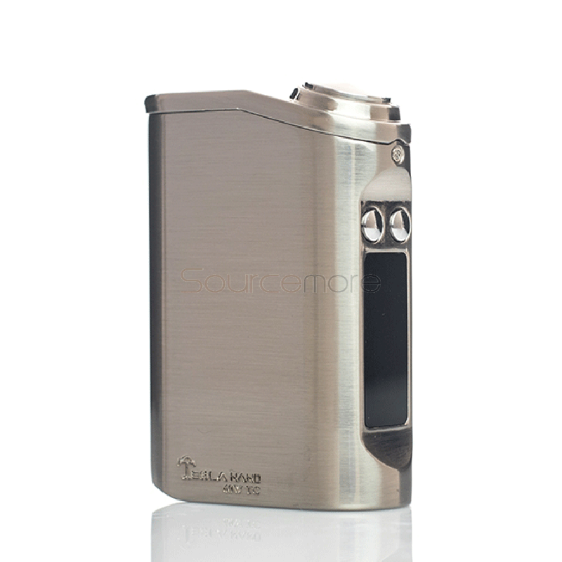 Tesla Nano TC 60W Variable Wattage Mod Support Ni/Ti 3600mah Internal Battery 510 Spring Loaded Connection-Silver