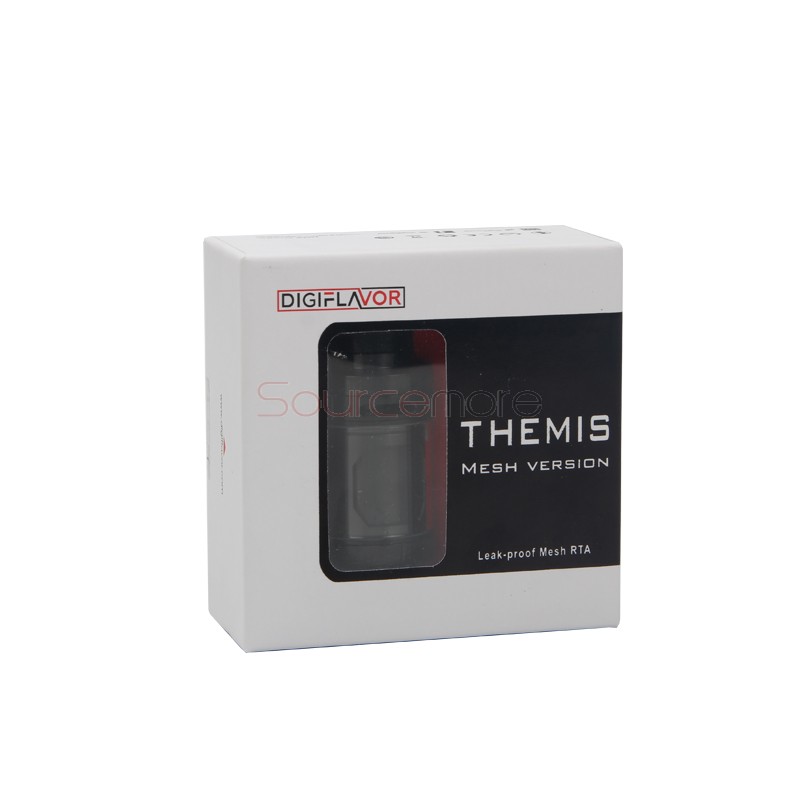 Digiflavor Themis RTA Mesh Version with 5ml Capacity Support Single Coil&Mesh Coil Build-Black