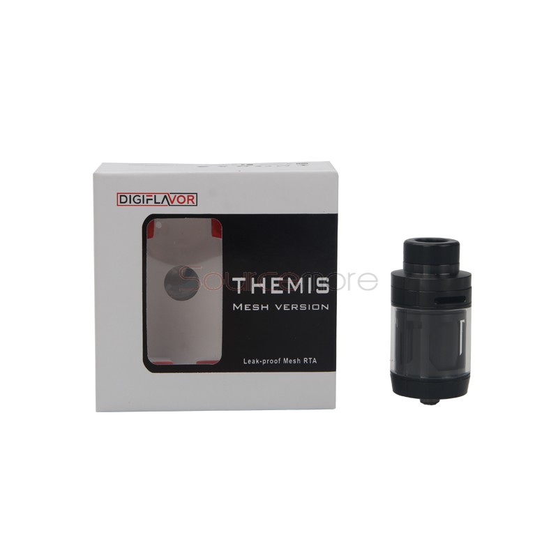 Digiflavor Themis RTA Mesh Version with 5ml Capacity Support Single Coil&Mesh Coil Build-Black