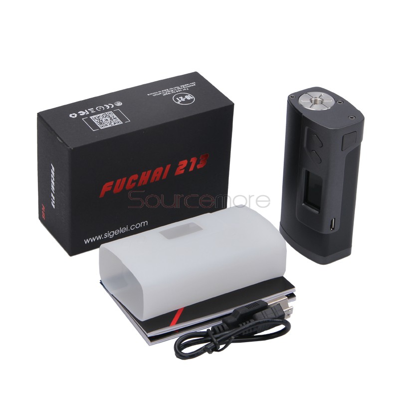 Sigelei Fuchai 213 Plus  Mod Powered by Dual 18650 Cells- Black 