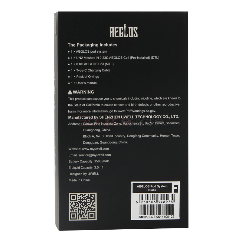 Uwell Aeglos Pod Kit