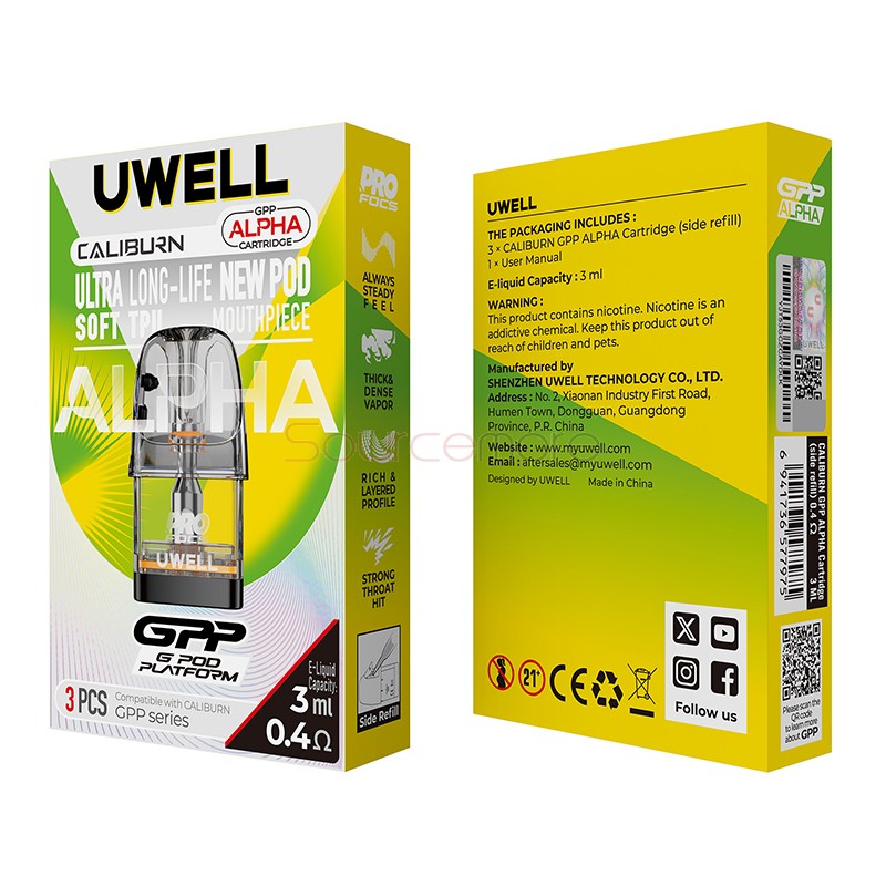 Uwell Caliburn GPP Alpha Pod Cartridge