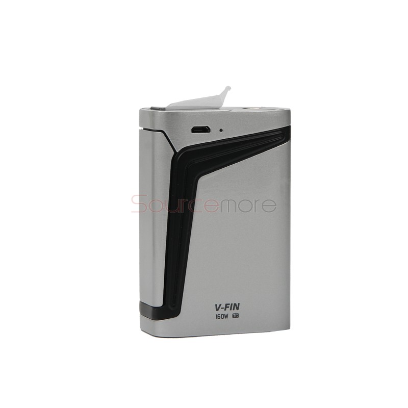 Smok V-FIN Kit with 160W V-FIN Box Mod and 6.0ml TFV12 Big Baby-Silver Black