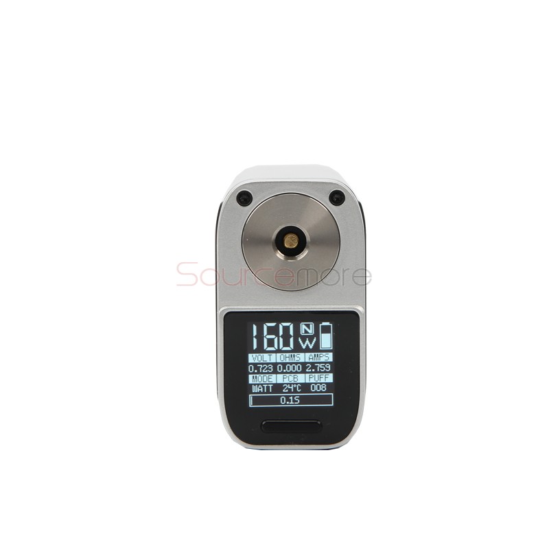 Smok V-FIN Kit with 160W V-FIN Box Mod and 6.0ml TFV12 Big Baby-Silver Black