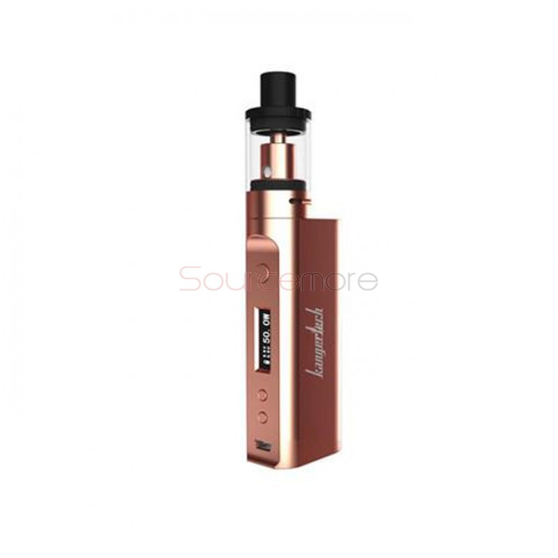 Kanger Subox Mini-C Starter Kit with 3.0ml Protank 5 and 50W Kbox Mini-C Mod Powered by Single 18650 Cell- Rose gold