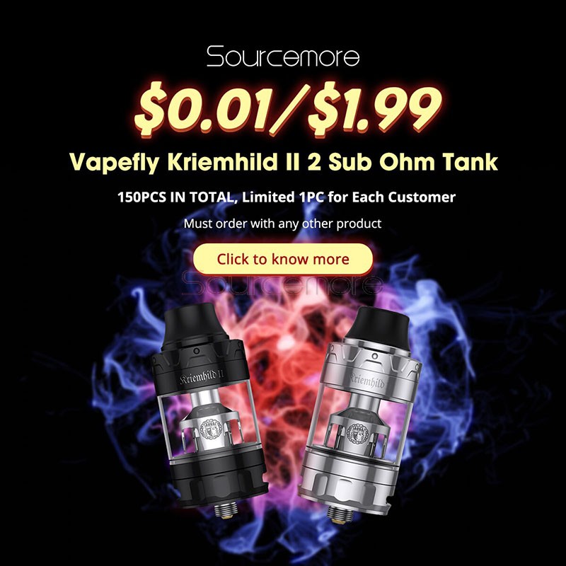 Vapefly Kriemhild II 2 Sub Ohm Tank Random Color Special Sale