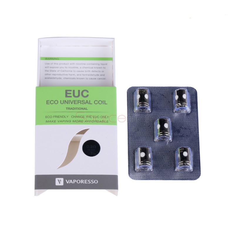 Vaporesso Euc Clapton Replacement Coil 0 3ohm 5pcs
