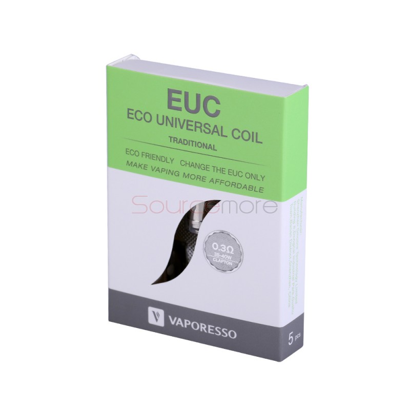Vaporesso Euc Clapton Replacement Coil 0 3ohm 5pcs