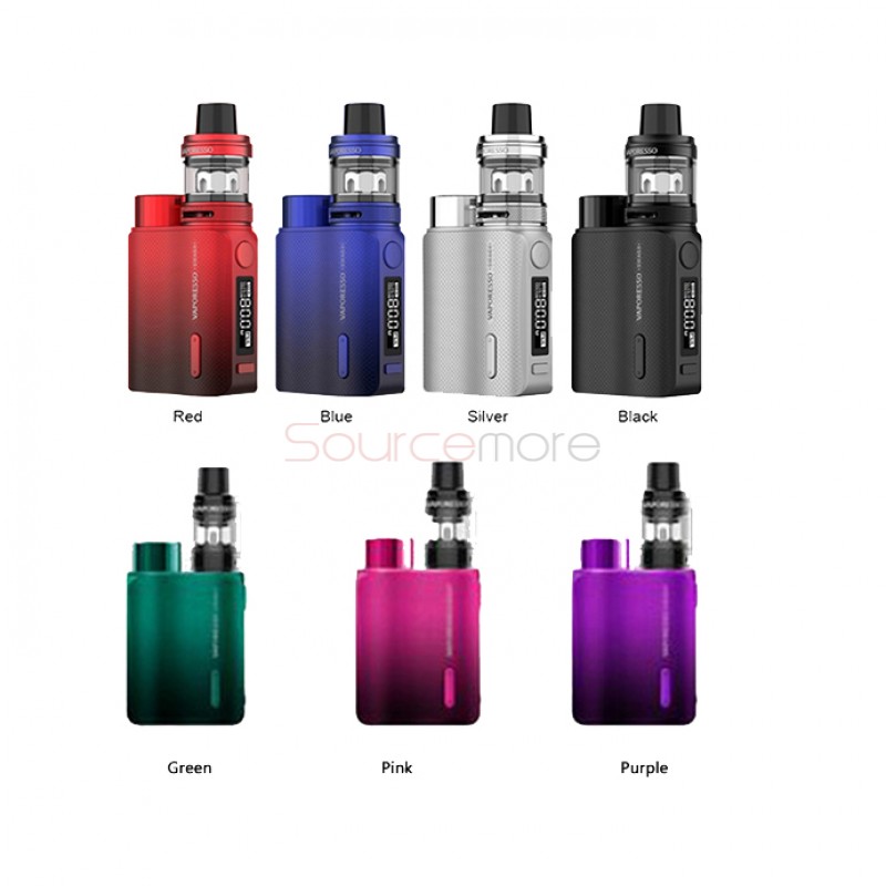 Vaporesso Swag II Kit 80W 2ml/3.5ml 0.15Ω/0.5Ω Box Mod Kit Single 18650