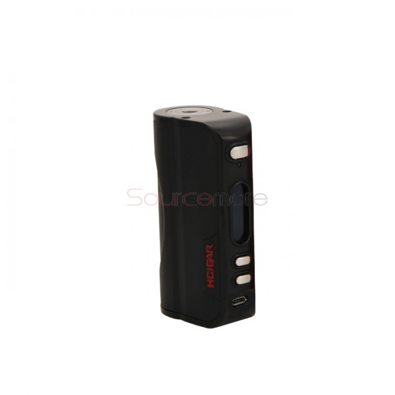 Hcigar VT75 Evolv DNA75 Chipest Temperature Control Mod Support SS/Ni/Ti Powered by Single 26650 or 18650 Cell-Black