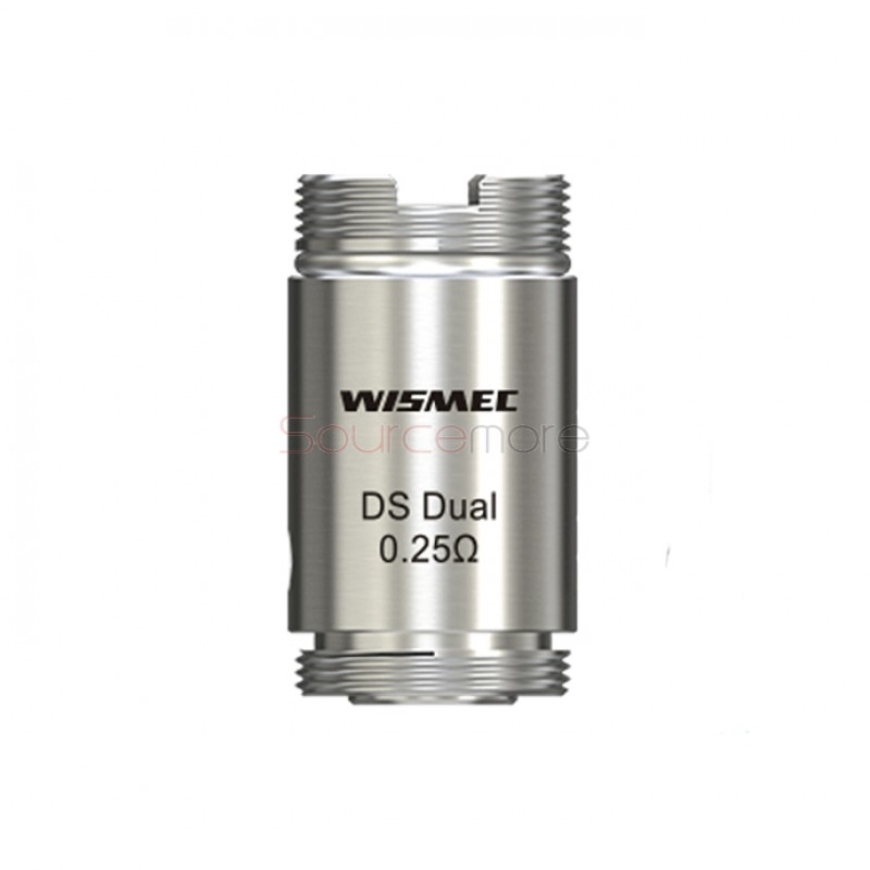 Wismec ORMA Atomizer/ Motiv Kit Replacement DS Dual 0.25ohm Head 5pcs