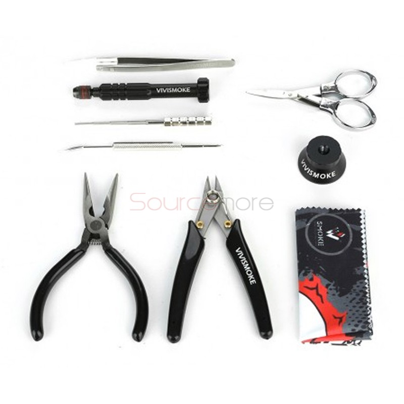 Vivismoke Premium Vape Tool Kit  Black