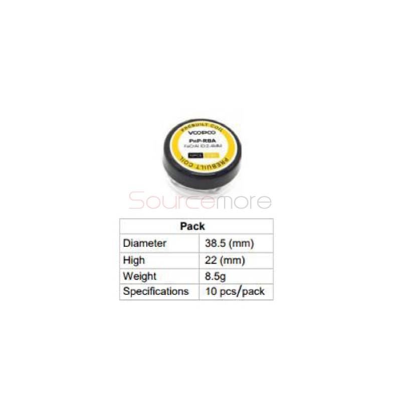 VOOPOO PnP-RBA Prebuilt Coil 10pcs for VINCI