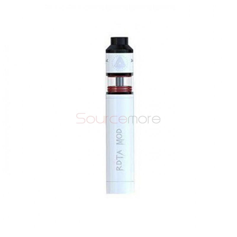 IJOY RDTA MOD Kit Mechanical Mod Powered by Single 18650 Battery with 6.9ml Limitless RDTA Classic Edition- White