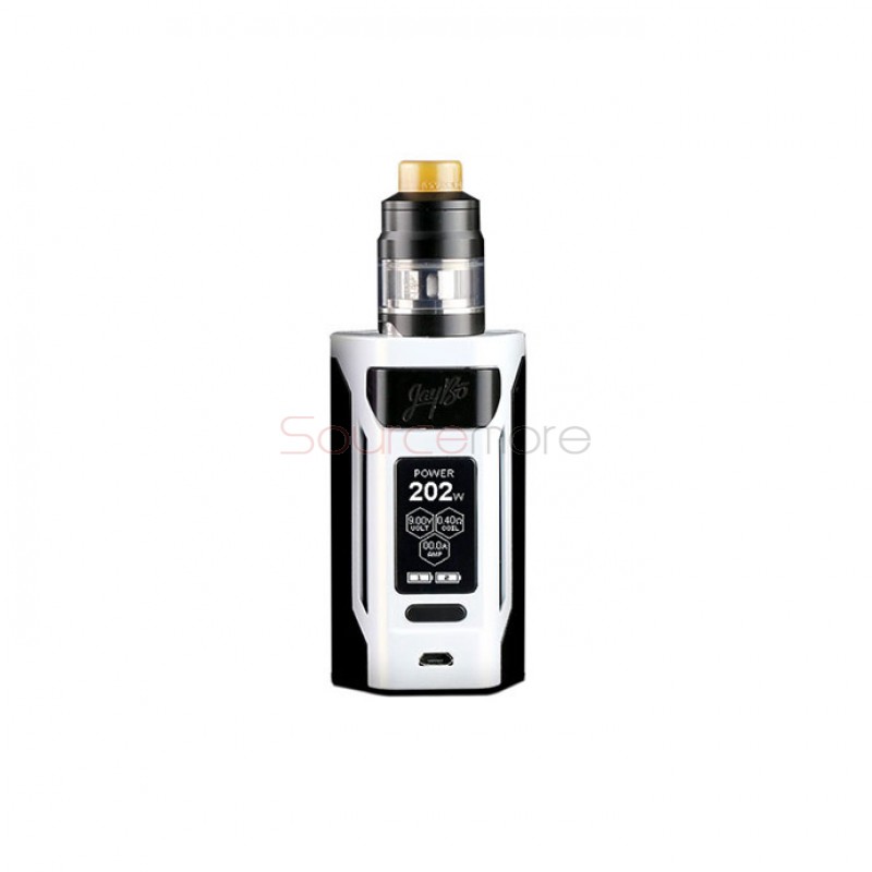 Wismec Reuleaux RX2 21700 Kit with GNOME Atomizer-gradient white