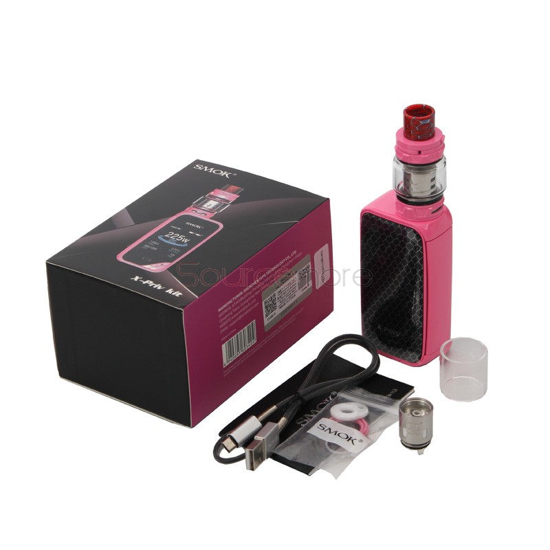 Smok X-Priv Kit with TFV12 Prince Tank 8ml - Auto Pink