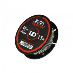 Youde SS316L Clapton Wire 26ga+30ga 15ft