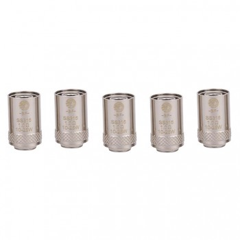 Joyetech Bottom Feeding Replacement Coil Head BF SS316 Mouth Inhale Coil for CUBIS Atomizer 5pcs-1.0ohm
