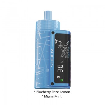 Kanger Subox 50K Disposable Vape Kit Blueberry Raze Lemon and Miami Mint