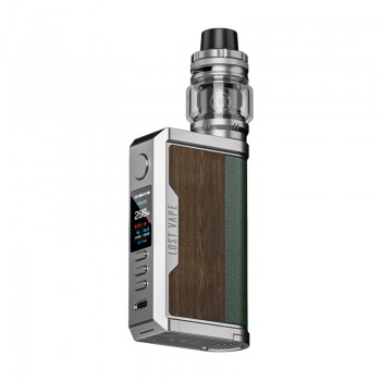Lost Vape Centaurus Q200 Kit with Centaurus Sub Ohm Tank SS Teak Wood