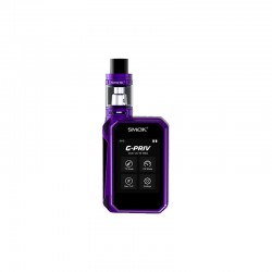 Smok G-PRIV 220 TC/VW Kit 5.0ml TFV8 Big Baby Tank with G-PRIV 220W Mod Powered by Dual 18650 Cells- Black&Purple