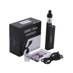 Kanger Subox Nano Starter Kit 50W Subox Nano with 3.0ml Subtank Nano Atomizer-Black