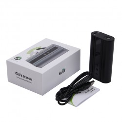 Eleaf iStick TC 100W Box Mod Powered by Dual 18650 Cells Upgradeable Firmware Switchable TC(Ni/Ti/SS/TCR)/VW/Bypass Modes-Black