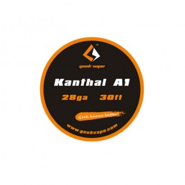 Geek Vape Kanthal A1 28GA Standard Wire 30ft - 5.64ohm/ft
