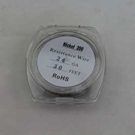 Pure Nickel Ni200 Resistance Wire for Rebuildable Atomizers 24GA 30 Feet for Temperature Control Device