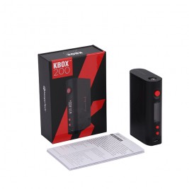 Kanger  KBOX 200W VW/TC Box Mod Powered by Dual 18650 Cells Spring-loaded 510 Connection-Black
