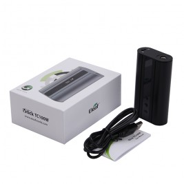 Eleaf iStick TC 100W Box Mod Powered by Dual 18650 Cells Upgradeable Firmware Switchable TC(Ni/Ti/SS/TCR)/VW/Bypass Modes-Black