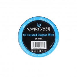 Vandy Vape Twisted Clapton Wire SS 316L 28ga2(&)+30ga