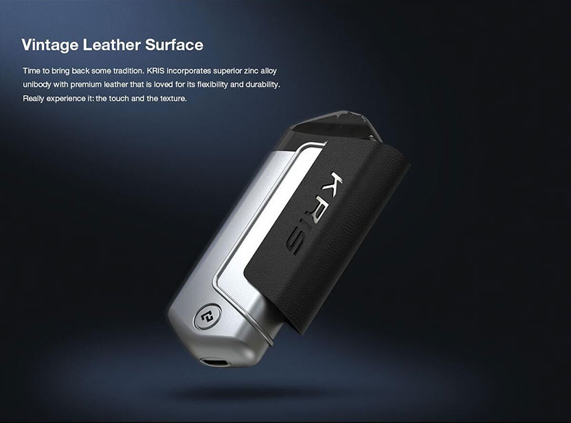 Hcigar KRIS Pod System Vape Kit Vintage Leather Surface