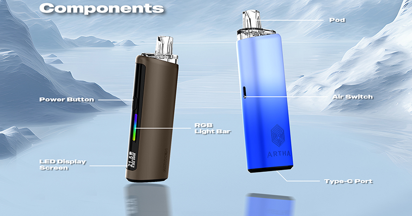 Advken Artha Pro Pod Kit Components