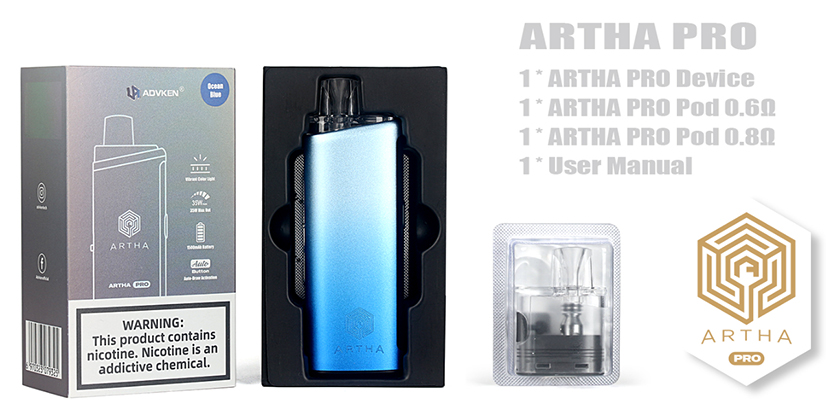 Advken Artha Pro Pod Kit Package