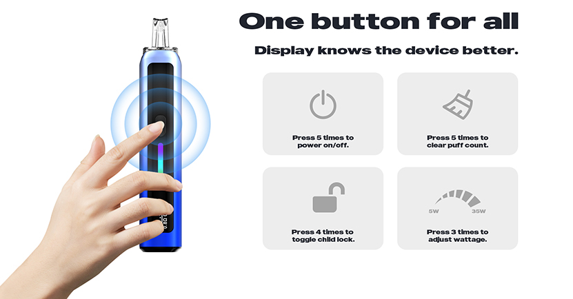 Advken Artha Pro Pod Kit Single One Button Control