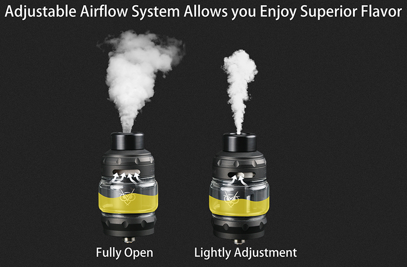Advken Owl Pro Tank Adjustable Airflow