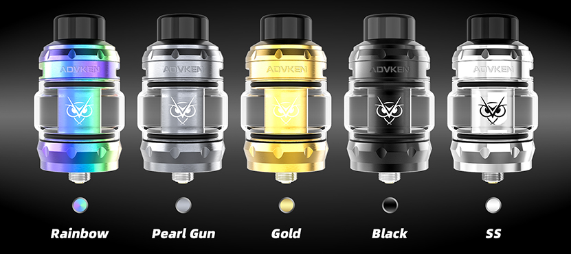 Advken Owl Pro Tank Atomizer Colors