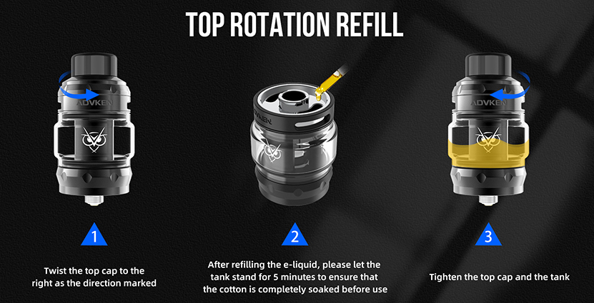 Advken Owl Pro Tank Atomizer Top Filling