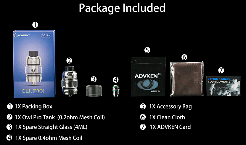 Advken Owl Pro Tank Package