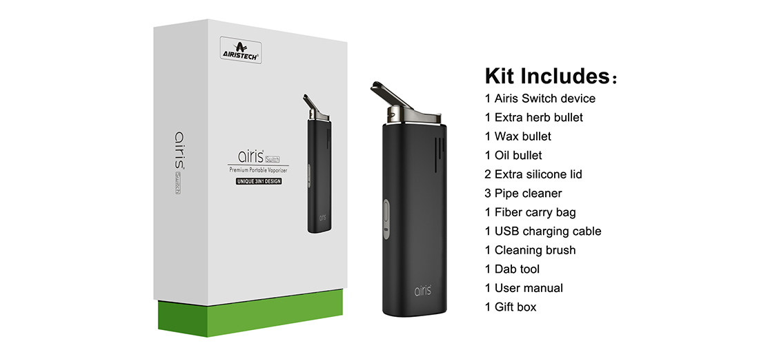 Airis Switch Vaporizer Kit Includes