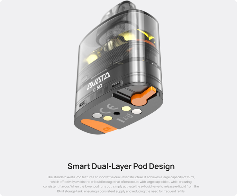 Aspire Avata Pod Kit Smart Dual Layer Pod Design