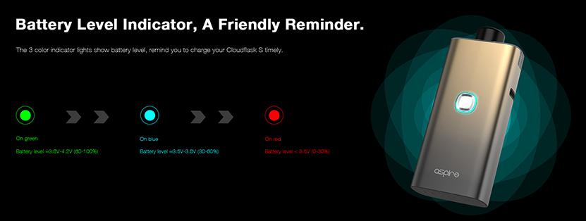Aspire Cloudflask S Kit Feature 4