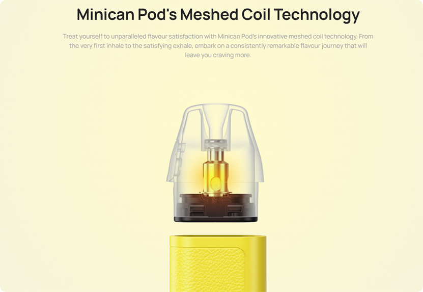 Aspire Minican Lite Kit Meshed Coil Technology