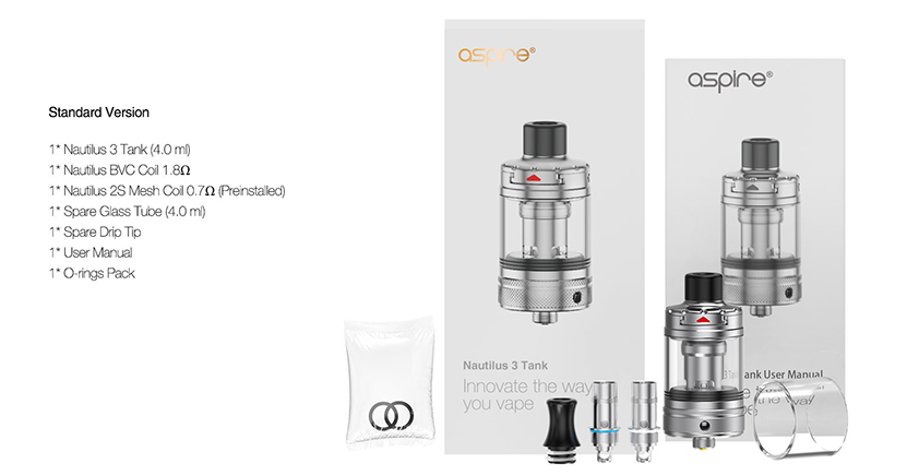 Aspire Nautilus 3 Tank csomag