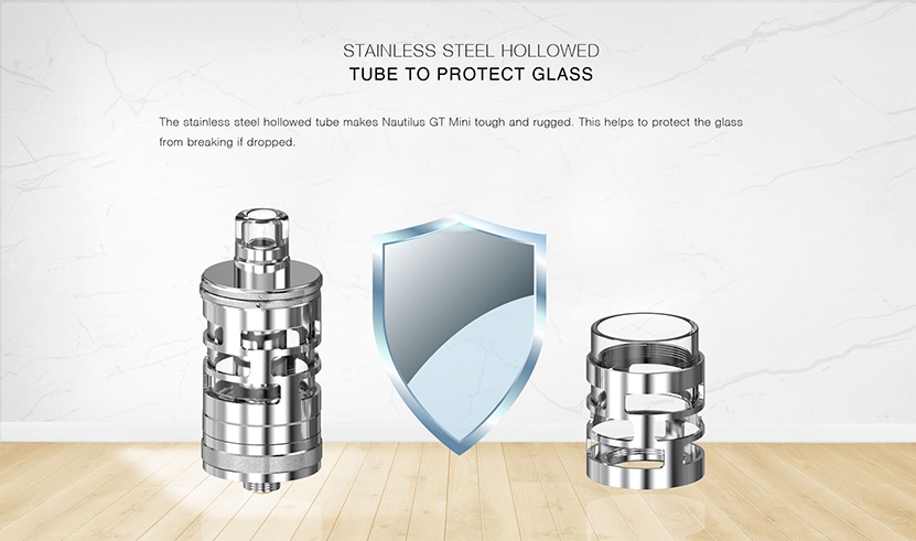Aspire Nautilus GT Mini Glass Tube Stainless Steel Hollowed tube