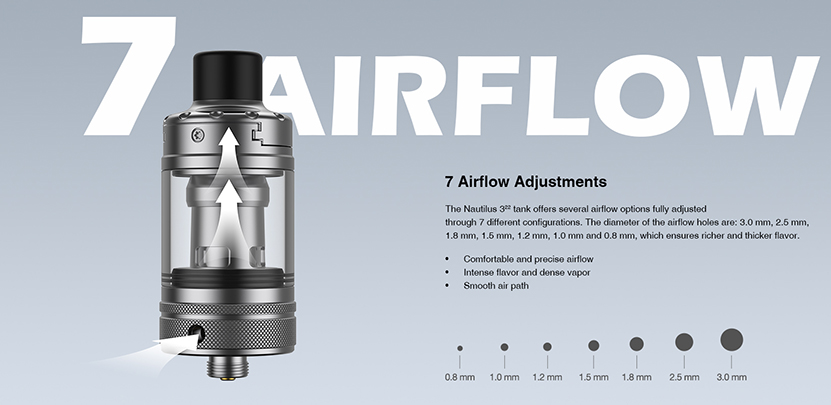 Aspire Nautilus Tank 22mm Airflow