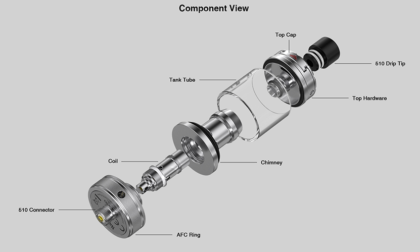 Aspire Nautilus Tank 22mm Components